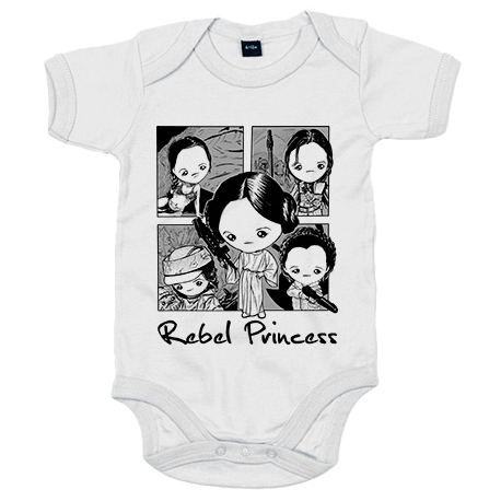 Body bebé Chibi Kawaii tributo Princesa Leia parodia de las galaxias