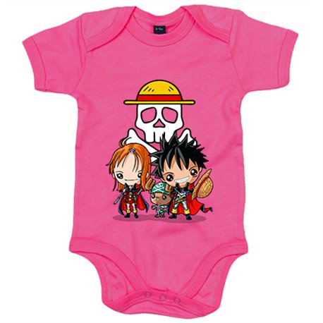 Body bebé Chibi Kawaii Crossover One Piece Capitan Harlock parodia