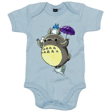 Body bebé Chibi Kawaii Fly Totoro parodia